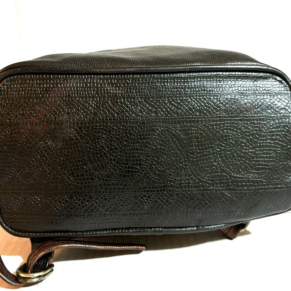 Roberto Vascon Black and Brown Backpack
